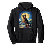 German Shepherd Japanese Van Gogh Dogs German Shepherd Pullover Hoodie
