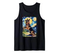 German Shepherd Japanese Van Gogh Dogs German Shepherd Tank Top