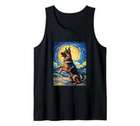German Shepherd Japanese Van Gogh Dogs German Shepherd Tank Top