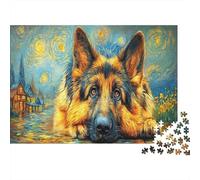 German Shepherd Jigsaw Puzzle The Loyal Servant's Dog 1000 Pieces for Adults 12+ Fun Challenging Game Beautiful Gift 52x38cm/1000pcs