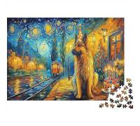 German Shepherd Jigsaw Puzzle The Loyal Servant's Dog 1000 Pieces Premium Cardstock for Collectors Mind Relaxation 52x38cm/1000pcs