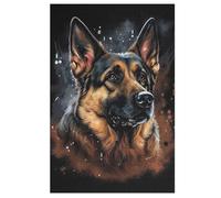 German Shepherd Jigsaw Puzzles 1000 Pieces for Adults Kids Woodiness Puzzle Puzzle Educational Games Home Decoration Puzzle (78×53cm)
