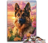 German Shepherd Jigsaw Puzzles for Adults 2000 Piece Puzzle,Family Game Stress Reliever Difficult Challenge Artists Collection,Fine Art (70X100cm)