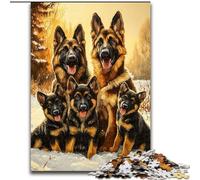 German Shepherd Jigsaw Puzzles for Teenagers 1000 Pieces, for Age 14+ Fun Games Fun Activities at Home, Birthday Gifts, Travel Gifts (size 50x75cm)