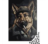 German Shepherd Jigsaw Puzzles Game Adult 1000 Piece Jigsaw Paper Creative Jigsaw Puzzle Decompressing Game 1000pcs (38x26cm)