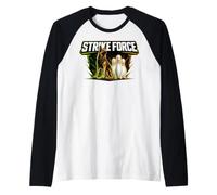 German Shepherd K9 Bowling Strike Force Raglan Baseball Tee