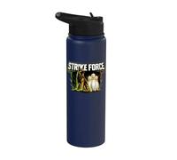 German Shepherd K9 Bowling Strike Force Stainless Steel Insulated Water Bottle