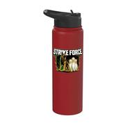 German Shepherd K9 Bowling Strike Force Stainless Steel Insulated Water Bottle
