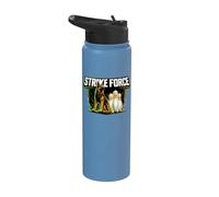 German Shepherd K9 Bowling Strike Force Stainless Steel Insulated Water Bottle