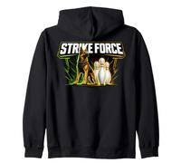 German Shepherd K9 Bowling Strike Force Zip Hoodie