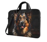 German Shepherd Laptop Bag, Multifunctional Shoulder Messenger Bag, 14.96 Inch Long Computer Case, Briefcase Handbag Shoulder Bag