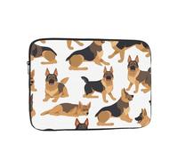 German Shepherd Laptop Sleeve Bag 15 Inch Waterproof Shockproof Laptop Case Bag Lightweight Tablet Travel Cover Computer Skin Bag Tablet Carrying Case