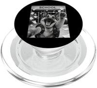 German Shepherd Last Day Of School Summer Funny Meme Selfie PopSockets PopGrip for MagSafe
