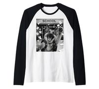 German Shepherd Last Day of School Summer Funny Meme Selfie Raglan Baseball Tee