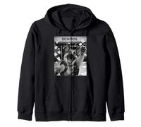 German Shepherd Last Day Of School Summer Funny Meme Selfie Zip Hoodie