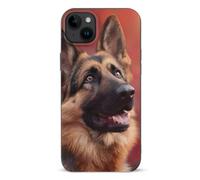 German Shepherd Maple Leaf TPU Case Compatible for IPhone15 Series | Lightweight Case,Drop Protective Cover,Compatible with iPhone 15/Plus/Pro/Pro Max
