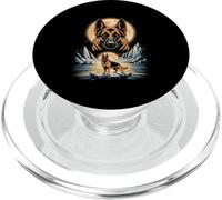 German Shepherd Moonlight Mountain Guardian PopSockets PopGrip for MagSafe