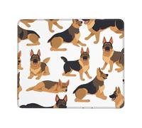 German Shepherd Mouse Pad Waterproof Gaming Mousepad for Office Computer Mousepads for Desk Pad with Non-Slip Rubber Base Washable Cloth Mouse Mat 8.3 x 10.3 in