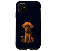 German Shepherd Mushroom Hat Funny Amanita Muscaria Case for iPhone 11