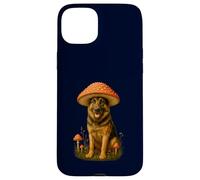 German Shepherd Mushroom Hat Funny Amanita Muscaria Case for iPhone 15 Plus
