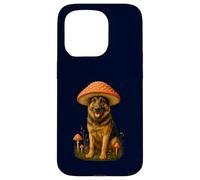 German Shepherd Mushroom Hat Funny Amanita Muscaria Case for iPhone 15 Pro