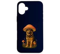 German Shepherd Mushroom Hat Funny Amanita Muscaria Case for iPhone 16 Plus