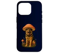 German Shepherd Mushroom Hat Funny Amanita Muscaria Case for iPhone 16 Pro