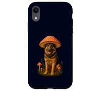 German Shepherd Mushroom Hat Funny Amanita Muscaria Case for iPhone XR
