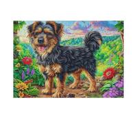 German Shepherd Nature 300 Pieces Classic Jigsaw Puzzle Puzzle for Adults Concentration Training Wall Art Mental Exercise Halloween Thick Cardboard 300 PCS