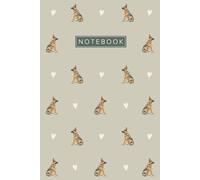 German Shepherd Notebook: Cute Aesthetic Lined Journal for German Shepherd Dog Lovers | Brown Cover