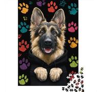 German Shepherd Paws Jigsaw Puzzle 1000 Pieces, Pet Inspired Artwork for Holiday Gifting 70x50cm/1000pcs