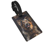 German Shepherd Personalized Luggage Tags for Easy Identification â€“ Sturdy Suitcase Labels, Bag Name Tags Travel Necessities