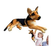 German Shepherd Plush Dog - Cuddly Plush Dog, Soft Fabric, Durable Construction, Detailed Realistic Features | For Room Decoration, Sofa Decor, Boys & Girls