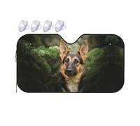 German Shepherd Print Car Windshield Sun Shade Foldable Sun Visor Protector Keep Your Vehicle Cool Fit Most Car Truck Suv