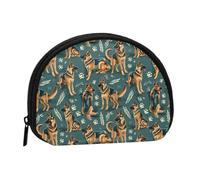 German Shepherd Print Coin Purse - Mini Coin Purses for Women, Cute Small Change Purse Coins Pouch