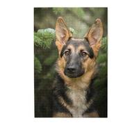 German Shepherd Print Jigsaw Puzzle 1000 Piece Wooden Jigsaw Puzzles Personalized Puzzle Family Game