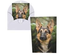 German Shepherd Print Thank You Cards Greeting Cards With Envelopes Blank Note Cards 10x15 cm Perfect for Thank Yous Invitations