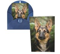 German Shepherd Print Thank You Cards Greeting Cards With Envelopes Blank Note Cards 10x15 cm Perfect for Thank Yous Invitations