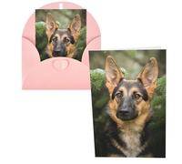 German Shepherd Print Thank You Cards Greeting Cards With Envelopes Blank Note Cards 10x15 cm Perfect for Thank Yous Invitations