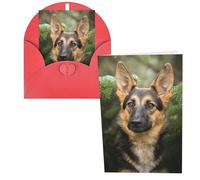German Shepherd Print Thank You Cards Greeting Cards With Envelopes Blank Note Cards 10x15 cm Perfect for Thank Yous Invitations