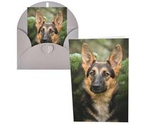 German Shepherd Print Thank You Cards Greeting Cards With Envelopes Blank Note Cards 10x15 cm Perfect for Thank Yous Invitations