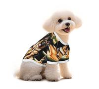 German Shepherd Printed Everyday Soft Cotton Dog Short Sleeve T-Shirt For Chihuahuas & Teacup Puppies & Small Dogs Breeds Stretchy Cat Outfit