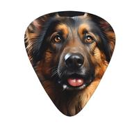 German Shepherd Printed guitar picks - three thicknesses: thin, medium and thick, suitable for electric guitar, bass and ukulele.