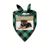 German Shepherd Puppies Dog Bandanas for Small Medium Large Dogs Cats | Soft Polyester Pet Triangle Scarf Kerchief Novelty Pet Bib for Birthday, Photo Shoots, Wedding, Parties Pet Accessories
