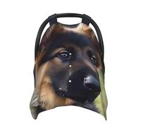 German Shepherd Puppy Baby Car Seat Canopy Cover, Multi Use Breathable Nursing Breastfeeding Covers for Mom Soft Stroller Sun Shade Newborn Shower Gift