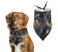 German Shepherd Puppy Dog Bandanas, Lightweight and Breathable Triangle Pet Scarf,Soft and Comfortable Pet Bandana for Small Medium Large Breed.