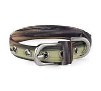 German Shepherd Puppy Dog Collar Adjustable Pet Collar Stainless Steel D-Ring Collar Oxford Cloth Cat Collar Strap with Metal Buckle for Small Medium Dog