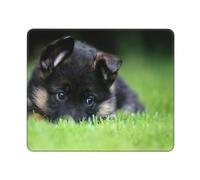 German Shepherd Puppy Pets Lawn Bokeh Dogs, Mouse Pad, Non-Slip Rubber Base Mouse Pad,Waterproof Mouse Mat