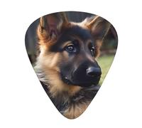 German Shepherd Puppy Print Guitar Picks Personalized Novelty Guitar Plectrums For Electric Guitar Acoustic Guitar 12 Pack