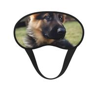 German Shepherd Puppy Sleep Eye Mask for Women Men Soft and Comfortable Sleep Mask Blackout Sleeping Eye Cover for Travel Yoga Nap Shift Work